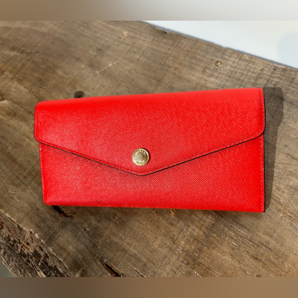 Michael Kors wallet with removable change purse - two tone red/orange.